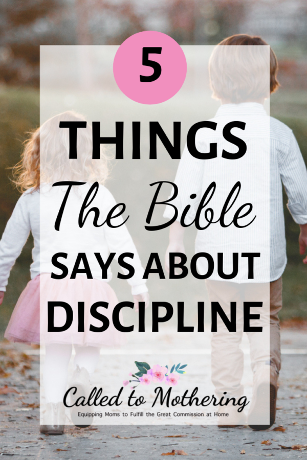 5 Things The Bible Says About Discipline – Called To Mothering