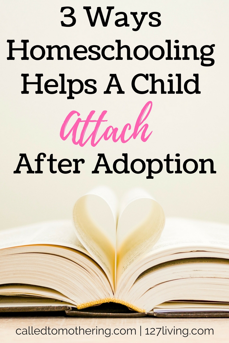 Attachment is an essential component of adoption for a child to thrive with a new family. Here are three ways homeschooling can accomplish this goal!