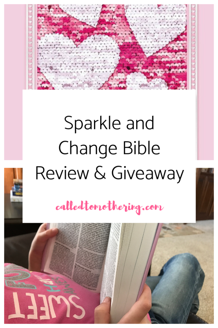 Sparkle and Change Bible Review & Giveaway #childrensbible #christianparenting #giveaway