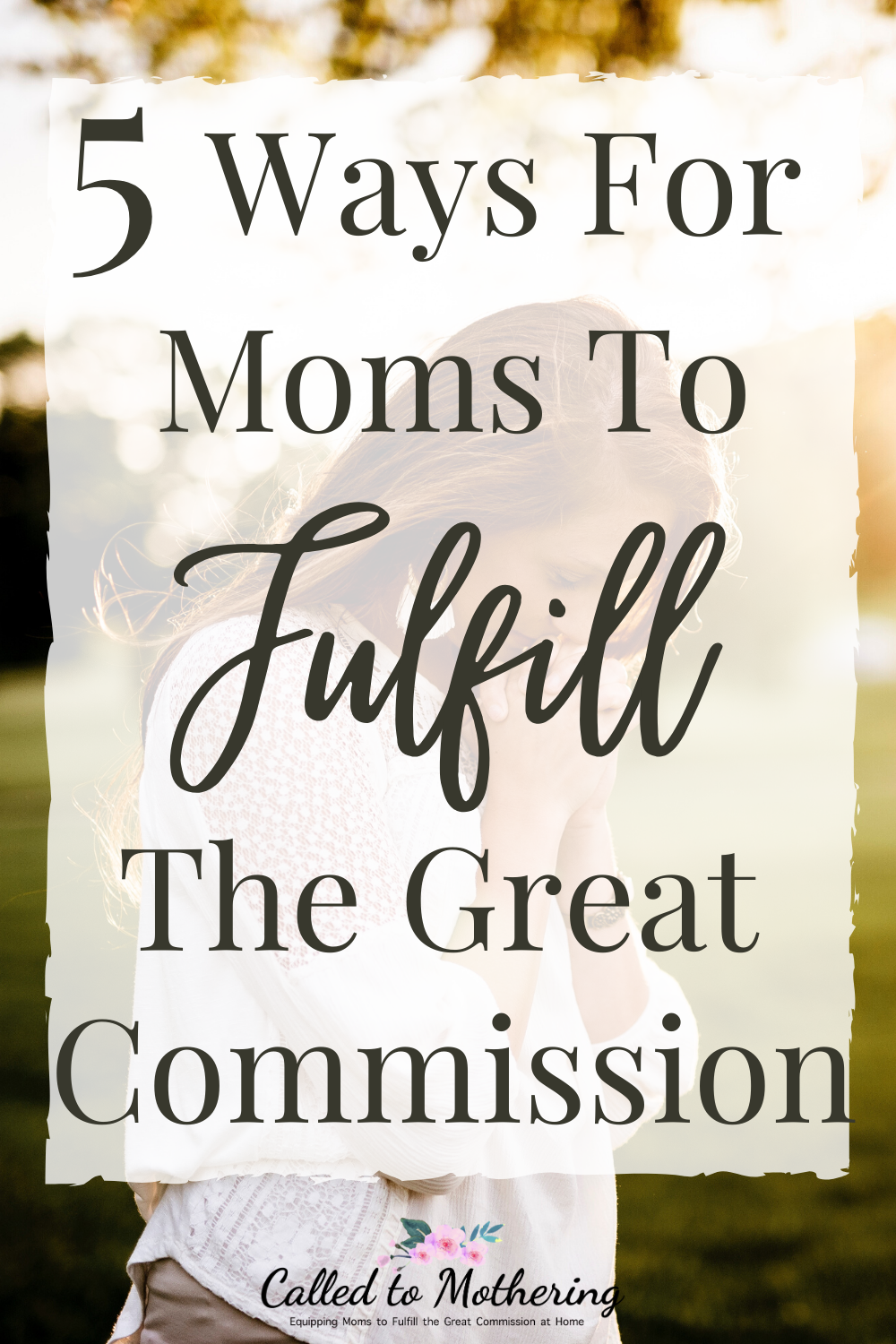 You can make an impact for the Gospel as a stay-at-home mom with these 5 simple, practical suggestions! #christianmotherhood #sharingyourfaith
