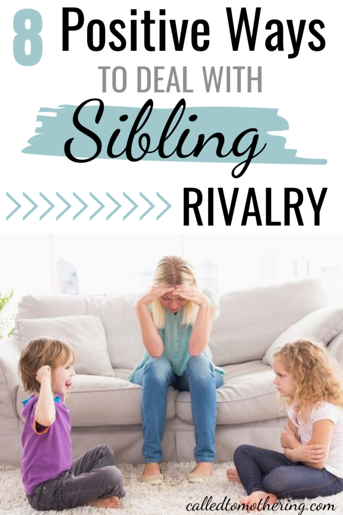 Implement these 8 strategies for positively handling sibling rivalry and conflict, to help your kids stop fighting and start getting along!