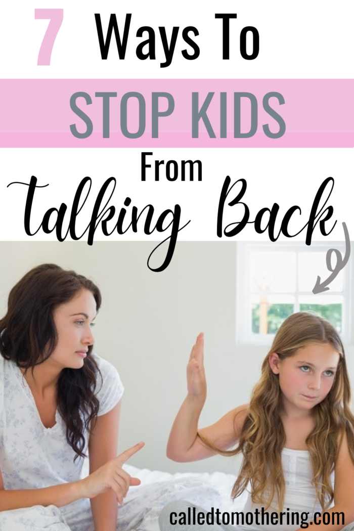 Do your kids sass you when you tell them to do something? Here are seven effective ways to stop the back talk and disrespect.